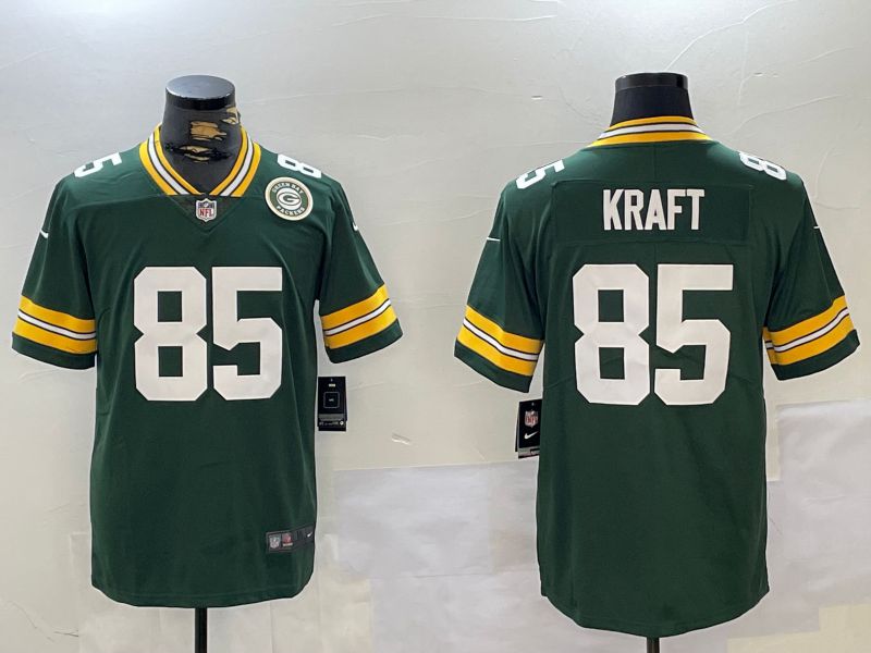 Men Green Bay Packers #85 Kraft Green 2024 Nike Vapor Limited NFL Jersey style 1->buffalo bills->NFL Jersey